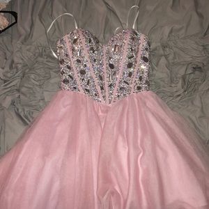 Short Pink Homecoming/Prom Dress
